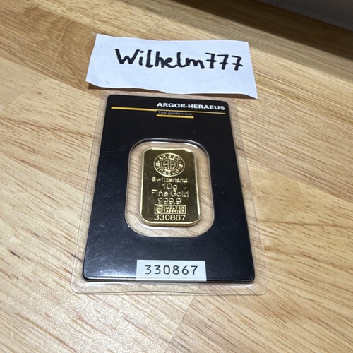Argor heraeus goldbarren - 10, g