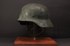 M42 EF64 Stahlhelm mit Sandcamo Tarn Wehrmacht
