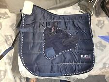 Ride Now Set Schabracke mit Fliegenhaube Blau WB Dressur