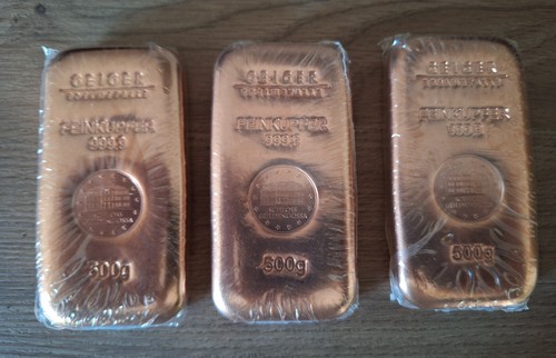 Kupferbarren 500g feinkupfer - kupferbarren,