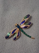 Schmuck Damen Brosche Emaille