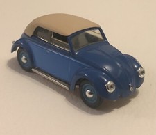 VITESSE VW KÄFER CUSTOM CABRIO MODELLAUTO 1:43 VOLKSWAGEN CLOSED CABRIOLET BLAU