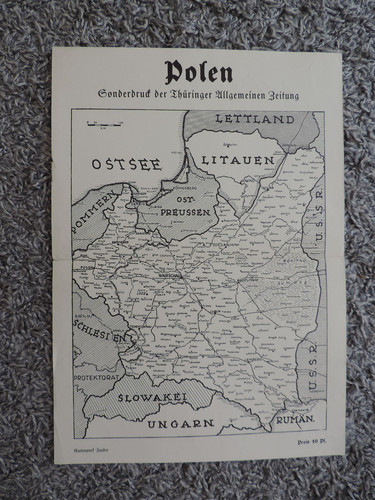 Alte landkarte polen - landkarte,