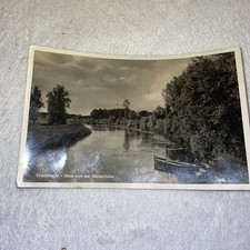 AK TIRSCHTIEGEL in Posen um 1935 Obra Brücke  Trzciel bei Meseritz