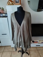 Wrap London Reine Leinen Khaki Strickjacke Gr 14 UK Oder 40 De In Etwa Sommer 