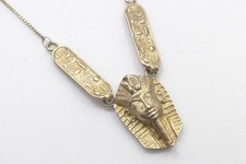 Halskette 925 Sterling SILBER silver argento collana vergoldet Totenmaske