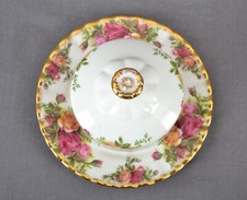 Royal Albert Old Country Roses Butterdose Rund Bone China butter dish -1