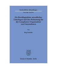 Die beschlagnahme anwaltlicher - beschlagnahme,