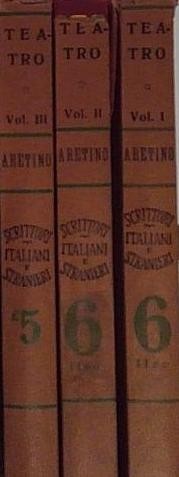 Aretino theater drei bände - aretino,