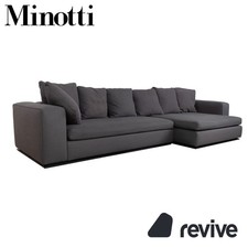 Minotti Stoff Ecksofa Grau