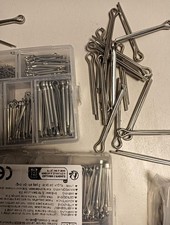 450 Stück Splinte Sortiment aus 304 Edelstahl mit Sortimentskasten–sicherungsspl