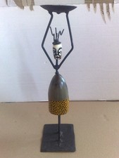 Kerzenständer-/ Halter Handarbeit / Unikat / Afrikanische Kunst / Deko 33,5cm.