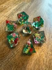 Würfelset "Flower" kupfer -