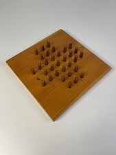 Solitär aus Holz Brettspiel Gesellschaftsspiell Vintage