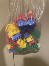 Plastik Bausteine bunt Konvolut gebraucht