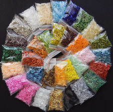 Rocailles * STIFTPERLEN ca. 6mm ~ 32 Farben * SET