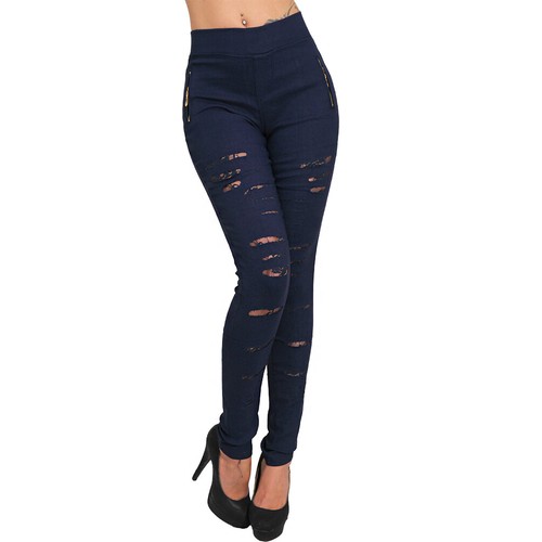 Jeans hose punk schlitze - jeans,