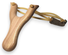 Steinschleuder Holz | Zwille Sport Schleuder Spanngummi Profi Survival Outdoor