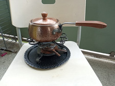 Feuerzangenbowle, Stöckli, Swiss,Kupfer Gehämmert, Vintage, Fondue/Topf,Camping 