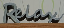 3D Schriftzug "Relax" Dekowort