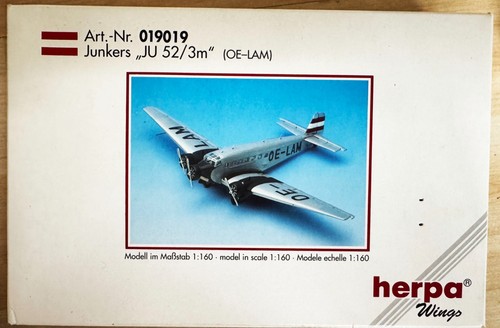 Herpa wings junkers 52 - wings, ju