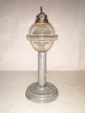 alte Petroleumlampe , Öllampe aus Zinnblech, Freibrenner,  um 1920