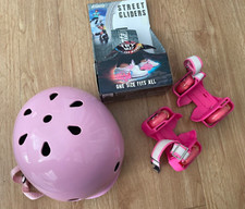 Für Mädchen: Street Gliders/Leuchtende Fersenroller von Atlanta mit Helm in Pink