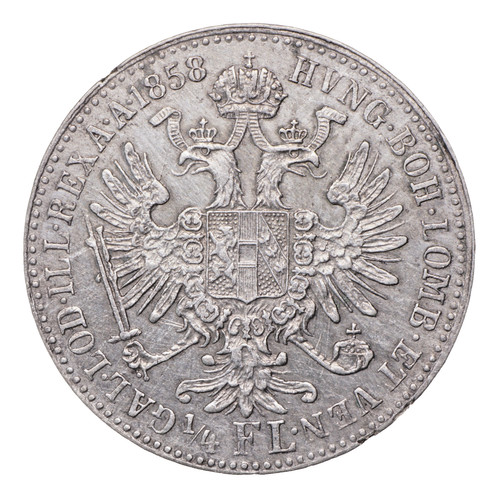 Florin 1858 e - e, karlsburg