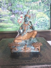 Vintage vergoldete Grünspan