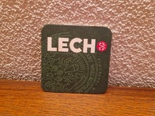 doppelseitiger Bierdeckel , der polnischen Brauerei Lech