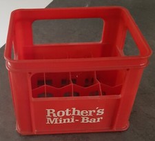 Rother's Mini-Bar Kunststoffkasten f. 12 Mini-Schnaps Likörflaschen 16,5x13x13,5