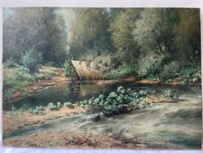 Karl Kaufmann 1843-1905 Gemälde Aus dem Kamptal ~1900 Waldviertel - J. Rollin