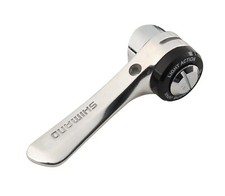 Shimano Unterrohr Schalthebel SL-R400 2-/3-fach LINKS Silber Anlötsockel Vintage