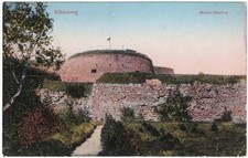 alte Ak Silberberg, Nieder-Bastion, gelaufen 1913 Bahnpost