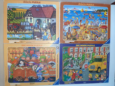 4 Rahmenpuzzle Puzzle Ravensburger Didacta ab 1979 Strand Märchen Müller Schule
