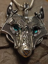 Wikinger Halskette Wolf in