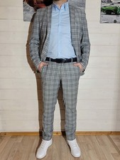 Herren Anzug Kariert Gr.48