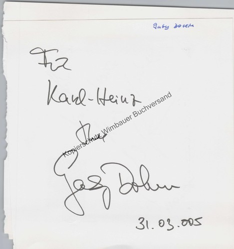 Original autogramm gaby - original, dohm