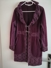 Wollmantel Tredy, aubergine, toll 42-44