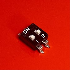 [2x] Dual DIP Switch 2.54 mm 2 Position SMD