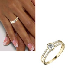NEU Damen Ring 333 echt Gold
