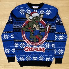 Große 41" Brust Gremlins Ugly Christmas Weihnachtspullover Pullover Warner Bros