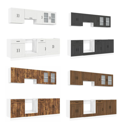 Tlg küchenschrank set - 8-tlg., küchenschrank-set