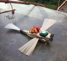 Alter Christbaumschmuck Weihnachtsschmuck W-Mann im Flugzeug 117