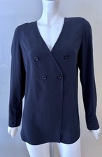 Chloe Bluse Tunika Blau Seide