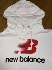 NEW BALANCE Heritage Hoodie Herren MADE IN U.S.A. (USA) weiß-rot Gr. M NP210€