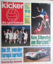KICKER 4 - 23.1. 1967 Ajax Amsterdam Bayern-Düsseldorf 1.:2 LUX-BRD 0:2 Formel 1