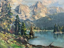 ölgemälde 100x70cm see vor - ÖlgemÄlde,