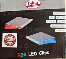 Nino Leuchten  LED Glas-Regal Beleuchtung  2 Clips    70291562 AUSVERKAUF