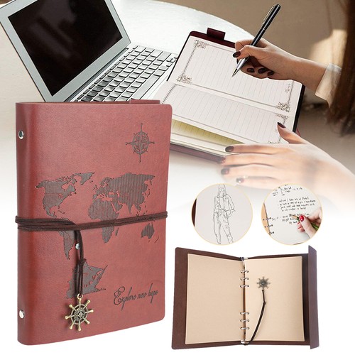 Leder notizbuch vintage - leder,